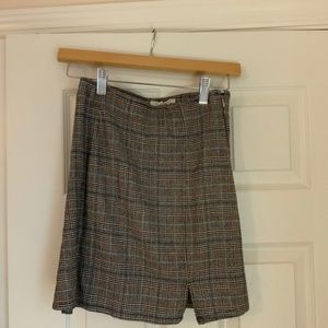 Plaid mini skirt